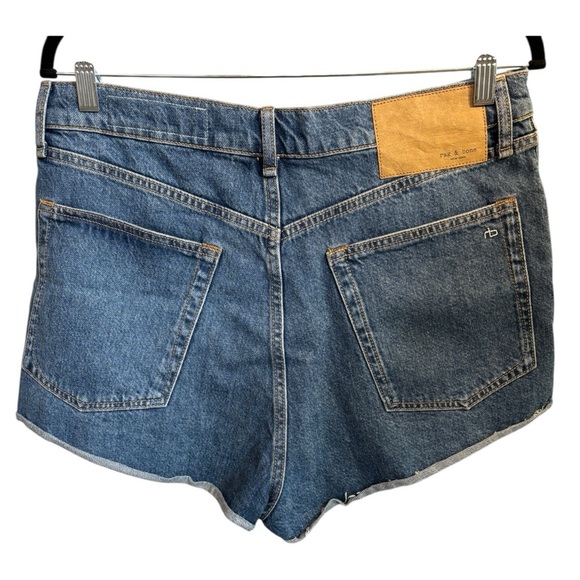 Rag & Bones Maya High Waist Raw Hem Cutoff Denim Hot Shorts Woman’s Sz 31 - Picture 4 of 14